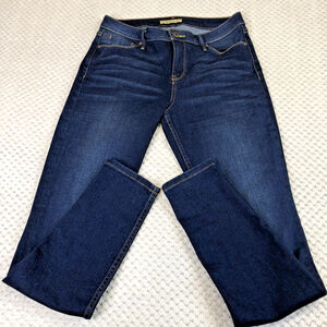 Size 28 X 30 Guess Women’s Denim Jeans Tapered Mid Rise Stretchy Comfortable CO